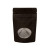 Stand Up Pouches Kraft Black with oval Window 10.2x6x15.2cm | 57 grams (100 pieces) [ZBGO2BK]