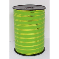 Curling Ribbon Glossy/Matt Finish Lime Green 10mm x 225 mtr (1 roll) [HV-PLG10LG]