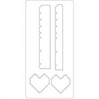 Steel Ruled Die, size 15.2x30.37 cm, thickness 15 mm, 1 pc [HOB-117499]