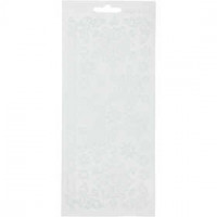 Stickers, sheet 10x23 cm, 1 sheet, white [HOB-170088]