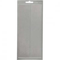 Stickers, sheet 10x23 cm, 1 sheet, silver [HOB-170107]
