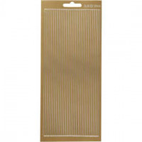 Stickers, sheet 10x23 cm, 1 sheet, gold [HOB-170169]