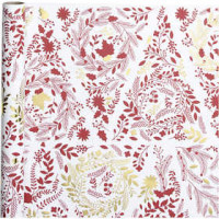 Wrapping Paper, W: 50 cm, 80 g, 3 m, white, gold, red [HOB-191960]