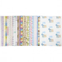 Wrapping Paper, sheet 52x75 cm, 80 g, 50 mixed sheets [HOB-19968]