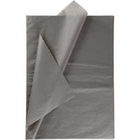 Tissue Paper, sheet 50x70 cm, 14 g, 10 sheets, dark grey [HOB-200888]