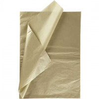 Tissue Paper, sheet 50x70 cm, 14 g, 6 sheets, gold [HOB-200891]