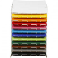Coloured Card, A2 420x594 mm, H: 900 mm, 12x100 sheets, asstd. Colours (UPDATED) [HOB-214293]