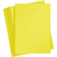 Card, A4 210x297 mm, 180 g, 100 sheets, sun yellow [HOB-21712]