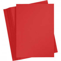 Card, A4 210x297 mm, 180 g, 100 sheets, christmas red [HOB-21715]