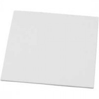 Canvas Panel, size 15x15 cm, thickness 3 mm, 1 pc, white [HOB-225020]