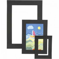 Picture Mount, thickness 0.4 mm, 270 g, 75 pcs, black [HOB-23602]