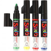 Skrib Paint Marker, line width: 4 mm, 4 pcs, asstd. colours [HOB-25083]