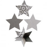 3D Stars, D: 15 cm, 300 g, 3 pcs [HOB-25234]