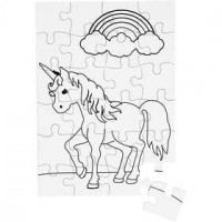 Jigsaw Puzzle, A5 15x21 cm, 16 pcs, white [HOB-25463]