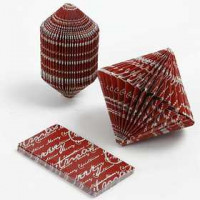 Book Folding, size 4.5x9 cm, 80 g, 6 pcs [HOB-26326]