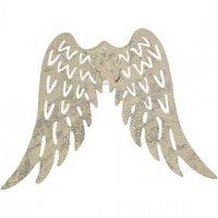Metal Wings, H: 6 cm, W: 7.5 cm, 5 pcs [HOB-282170]