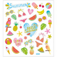 Stickers, sheet 15x16.5 cm, 35 pc, 1 sheet [HOB-29080]