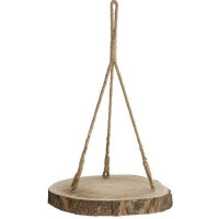 Wooden Disc Ø ±39 h.5cm with hang Cord [IFS-29604]