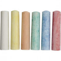 Sidewalk Chalk, 6 pcs, asstd colours [HOB-34469]