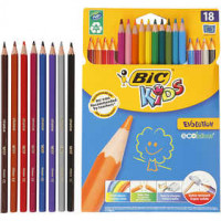 Evolution Colour Pencils, L: 17.5 cm, lead: 3 mm, 18 pcs, asstd colours [HOB-37589]