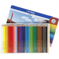 Osiris colouring pencils, L: 18 cm, lead: 3 mm, 36 pcs, asstd colours [HOB-38328]