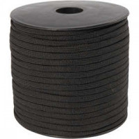 Polyester Cord, W: 5 mm, 50 m, black [HOB-41653]