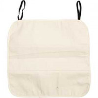 Cotton Seat Cover, size 36x36x1 cm, 220 g/m2, 1 pc, natural [HOB-44546]