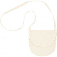 Shoulder bag, size 15x14 cm, 110 g/m2, 1 pc, light natural [HOB-44551]