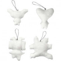 Fabric Figures, H: 8+9+10+11 cm, 4 pcs [HOB-49505]