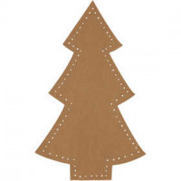 Christmas tree, H: 18 cm, W: 11 cm, 4 pcs, natural [HOB-498770]