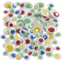 Googly Eyes, D: 8+10+14 mm, 300 mixed [HOB-50101]
