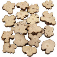 Wood Mix, size 15-40 mm, thickness 5 mm, 230 g [HOB-502170]
