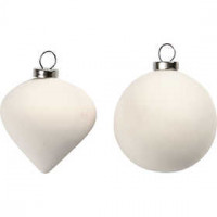 Ornaments, H: 5 cm, 12 pcs [HOB-50517]