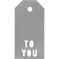 Manila Tags, size 5x10 cm, 300 g, 15 pcs, silver [HOB-50987]