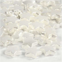 Plastic Beads, size 13 mm, hole size 1 mm, 34 g, mother-of-pearl [HOB-51088]