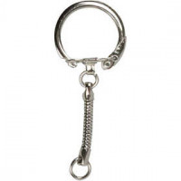 Key Chain, D: 2.3 cm, L: 6 cm, 25 pcs [HOB-51282]
