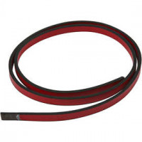 Faux Leather Belt, W: 10 mm, thickness 3 mm, 1 m, red [HOB-51485]