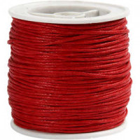 Cotton Cord, thickness 1 mm, 40 m, red [HOB-51571]
