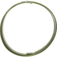 Aluminium Wire, W: 15 mm, thickness 0.5 mm, 2 m, green [HOB-518332]