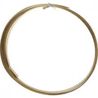 Aluminium Wire, W: 15 mm, thickness 0.5 mm, 2 m, gold [HOB-518334]