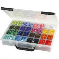 Mini Mosaic, size 5x5+10x10 mm, thickness 2 mm, 32x25 g [HOB-51922]