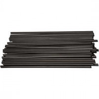 Construction Straw, L: 12.5 cm, D: 3 mm, 800 pcs, black [HOB-51932]