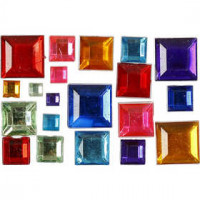 Rhinestones, size 4-10 mm, 15 g, asstd colours [HOB-522891]