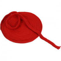 Knitted Tube, W: 15 mm, 10 m, christmas red [HOB-53011]