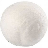 Compressed Cotton Ball, D: 15 mm, 20 pcs, white [HOB-540020]