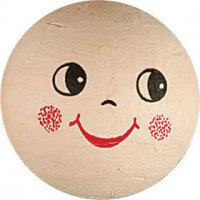 Compressed Cotton Faces, D: 40 mm, 5 pcs [HOB-542401]