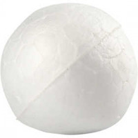 Polystyrene Balls, D: 1.5 cm, 20 pcs, white [HOB-54299]