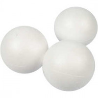Polystyrene Balls, D: 8 cm, 25 pcs, white [HOB-54308]