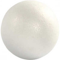 Polystyrene Ball, D: 14.8 cm, 1 pc, white [HOB-54314]