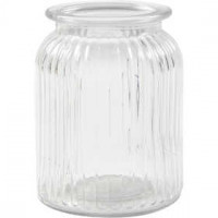 Glass Jar, H: 14.5 cm, D: 11 cm, 6 pcs [HOB-55773]